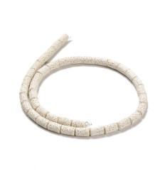 10x6mm - pierre de lave tube - Chapelet