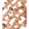 Chapelet Heishi en pierre facettée - quartz rose