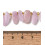 Chapelet Heishi en pierre facettée - quartz rose