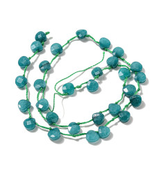 Chapelet de gouttes à facettes en labradorite