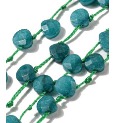Chapelet de gouttes à facettes en labradorite