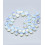 Chapelet de gouttes à facettes en opalite