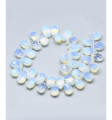 Chapelet de gouttes à facettes en opalite