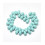 Chapelet de gouttes à facettes en howlite turquoise