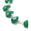 Chapelet de gouttes à facettes en jade teinté