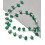 Chapelet de gouttes à facettes en jade teinté