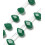Chapelet de gouttes à facettes en jade teinté