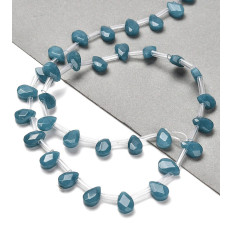 Chapelet de gouttes à facettes en jade