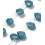 Chapelet de gouttes à facettes en jade