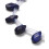 Chapelet de gouttes à facettes en lapis lazuli