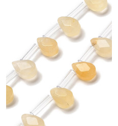 Chapelet de gouttes à facettes en jade