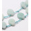 Chapelet de goutte lisse en amazonite