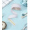 Galon à broder Aïda 5.5 - 35mm - bord bleu (10cm)