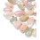 Morganite - Chapelet de pierres pépites allongées