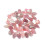 Quartz rose foncé - Chapelet de pierres pépites allongées