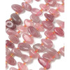 Chapelet Heishi en pierre facettée - quartz rose