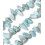 Larimar - Chapelet de pierres pépites allongées