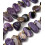 Chapelet Heishi en pierre facettée - quartz rose