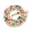 8.5x4.5mm - rondelle vert teinté lisse - Chapelet pierre