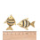 Pendentif poisson plat articulé