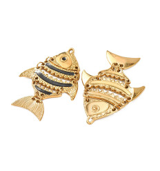 Pendentif poisson plat articulé