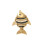 Pendentif poisson plat articulé