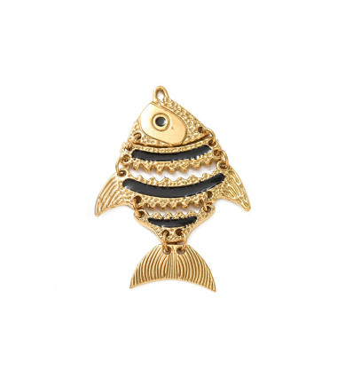 Pendentif poisson plat articulé