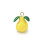 Pendentif poire émaillée