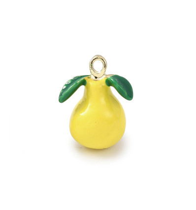 Pendentif poire émaillée