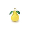 Pendentif oeil articulé + zircon vert