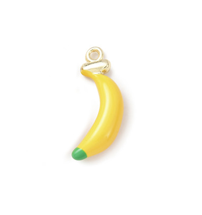 Pendentif banane émaillée