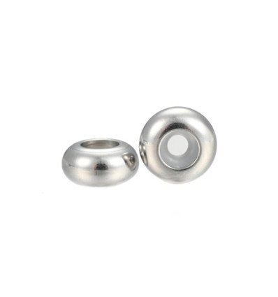 6mm - Perle stopper acier inox