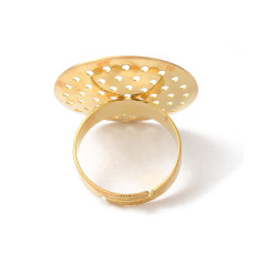 Bague grand plateau perforé