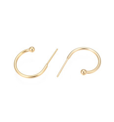 17mm - crochet d'oreille rond (2pcs)