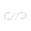 17mm - crochet d'oreille rond (2pcs)