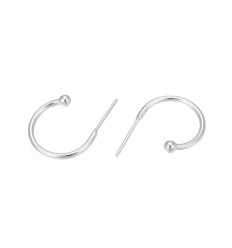 17mm - crochet d'oreille rond (2pcs)
