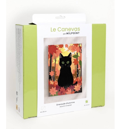 Kit canevas complet "EMERAUDE D'AUTOMNE"