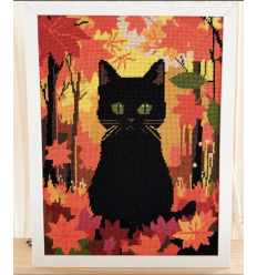 Kit canevas complet "EMERAUDE D'AUTOMNE"