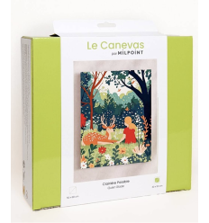 Kit canevas complet "CLAIRIERE PAISIBLE"
