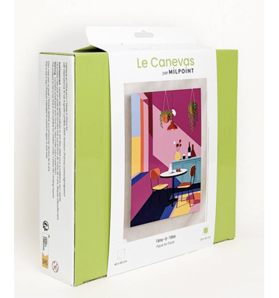 Kit canevas complet "TETE-A-TETE"