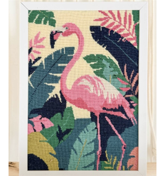 Kit canevas complet "FLAMAND TROPICAL"