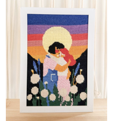 Kit canevas complet "AMOURS LUNAIRES"