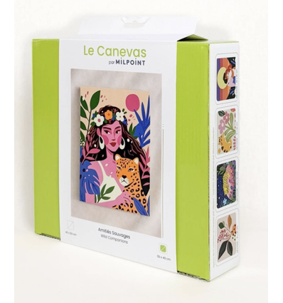 Kit canevas complet "AMITIES SAUVAGES"