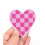 Ecusson coeur à damier
