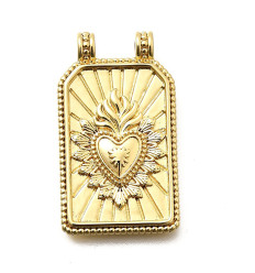 Pendentif plaque coeur ex-voto