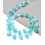 Chapelet de gouttes à facettes en jade teinté