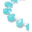 Chapelet de gouttes à facettes en jade teinté