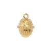 Pendentif oeil articulé + zircon vert