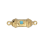 Connecteur talisman turquoise
