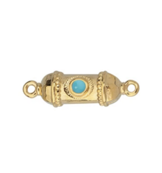 Connecteur talisman turquoise